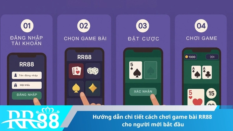Hướng dẫn chi tiết cách chơi game bài RR88 cho người mới bắt đầu