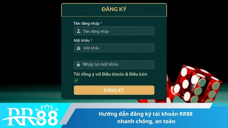 Hướng dẫn đăng ký tài khoản RR88 nhanh chóng, an toàn