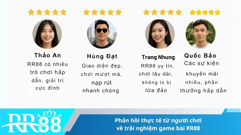 Phản hồi thực tế từ người chơi về trải nghiệm game bài RR88