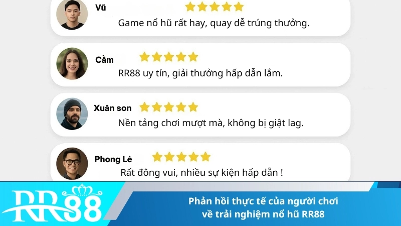 Phản hồi thực tế của người chơi về trải nghiệm nổ hũ RR88