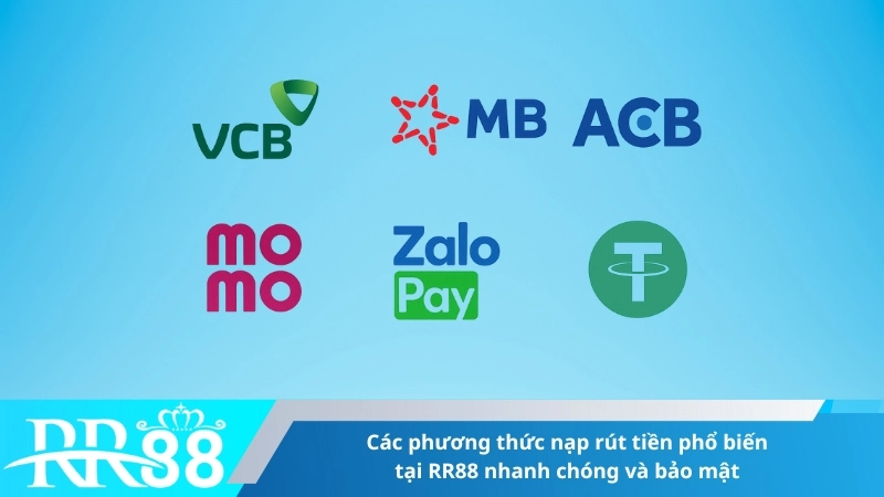 Các phương thức nạp rút tiền phổ biến tại RR88 nhanh chóng và bảo mật