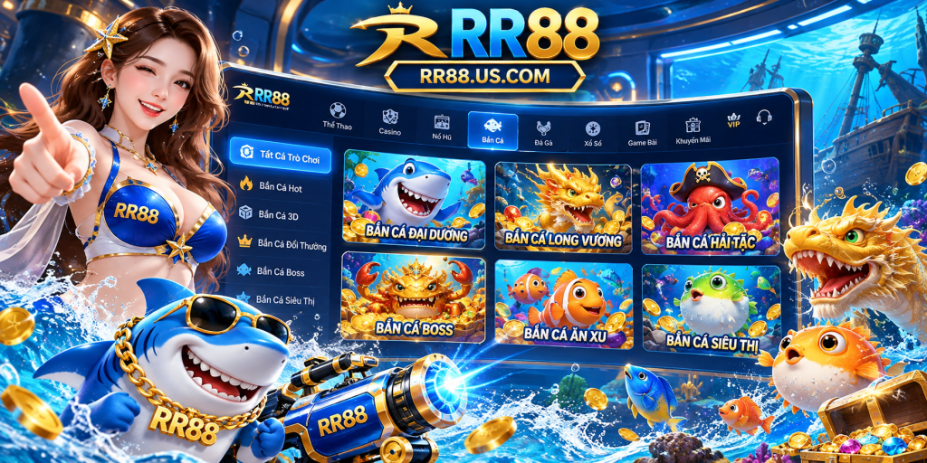 Tổng quan sảnh Bắn Cá RR88