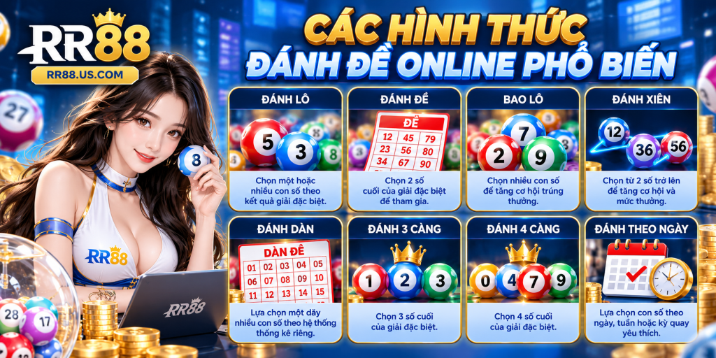 Các hình thức đánh đề online phổ biến