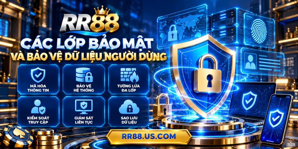 Các lớp bảo mật và bảo vệ dữ liệu người dùng tại RR88