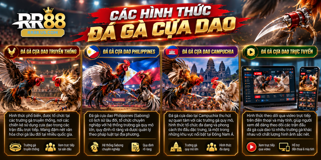 Các Hình Thức Đá Gà Cựa Dao