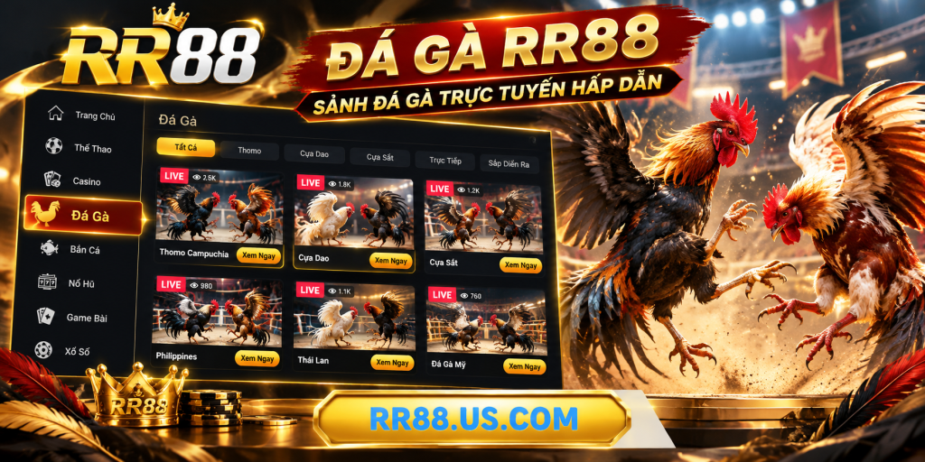 Tổng quan sảnh Đá Gà RR88