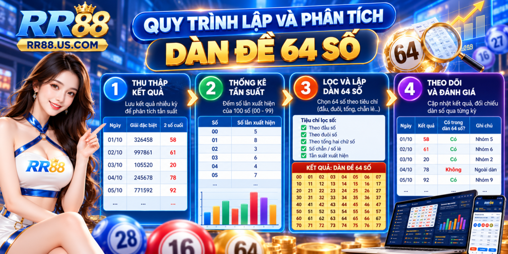 Quy trình lập và phân tích Dàn Đề 64 Số