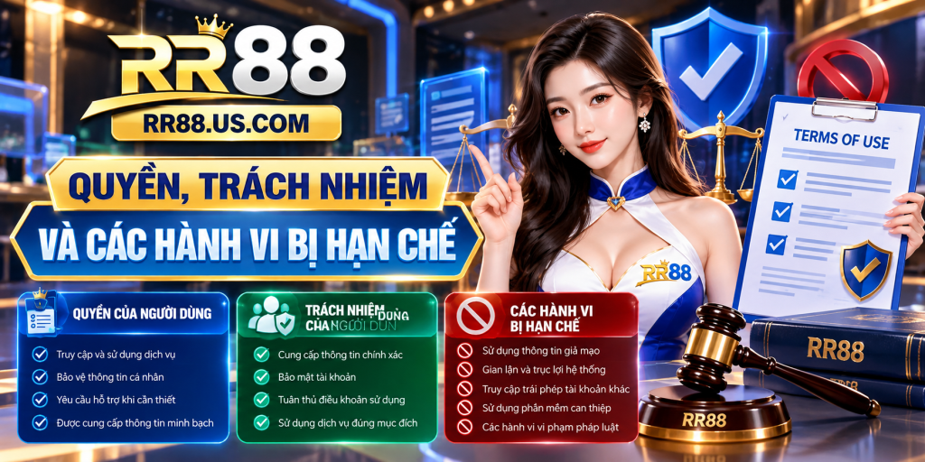 Quyền, trách nhiệm và các hành vi bị hạn chế tại RR88