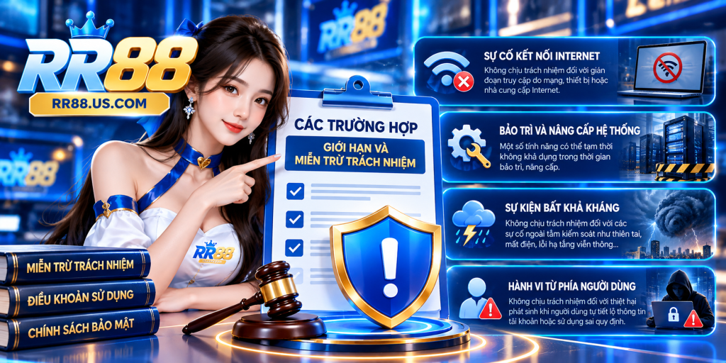 Các trường hợp giới hạn và miễn trừ trách nhiệm tại RR88