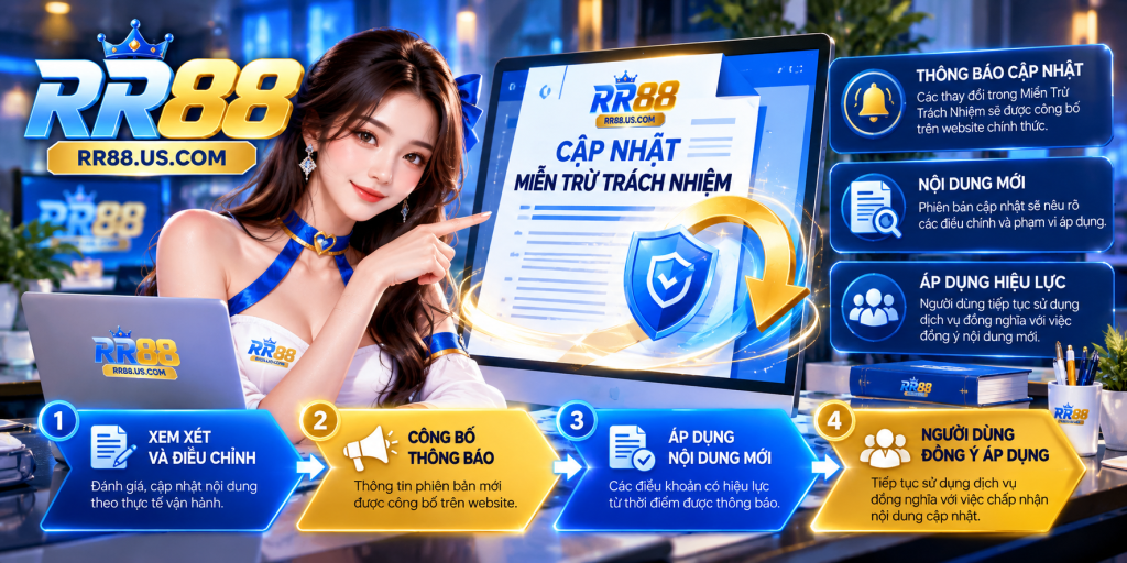 Quy trình cập nhật và áp dụng Miễn Trừ Trách Nhiệm RR88