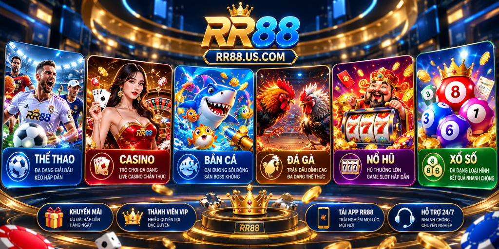 Sảnh giải trí nổi bật tại RR88
