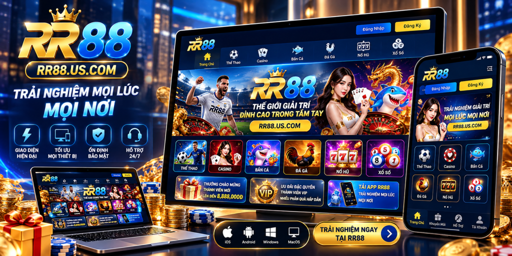 Trải nghiệm RR88 trên điện thoại và máy tính